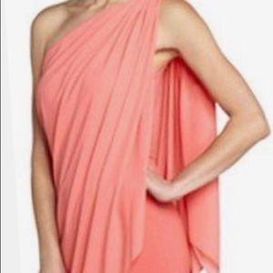 Beautiful chiffon summer peach dress